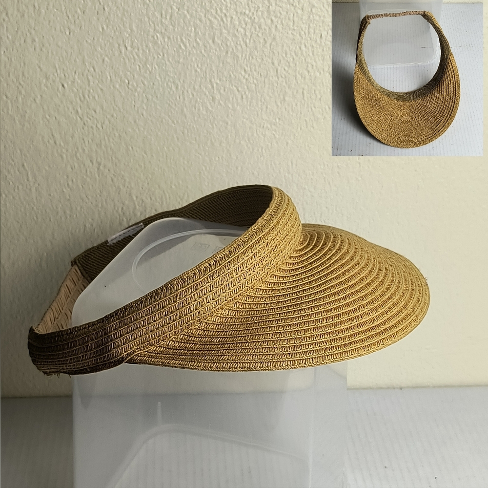 Tan Women's Sun Visor Beach Vacation Summer